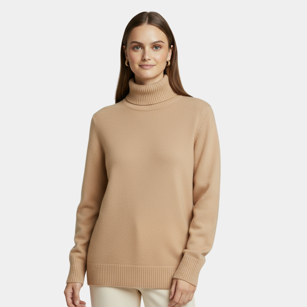 Cashmere Turtleneck Sweater for Women | Classy Design | Warm and Stylish Knitwear for Casual or Office Wear