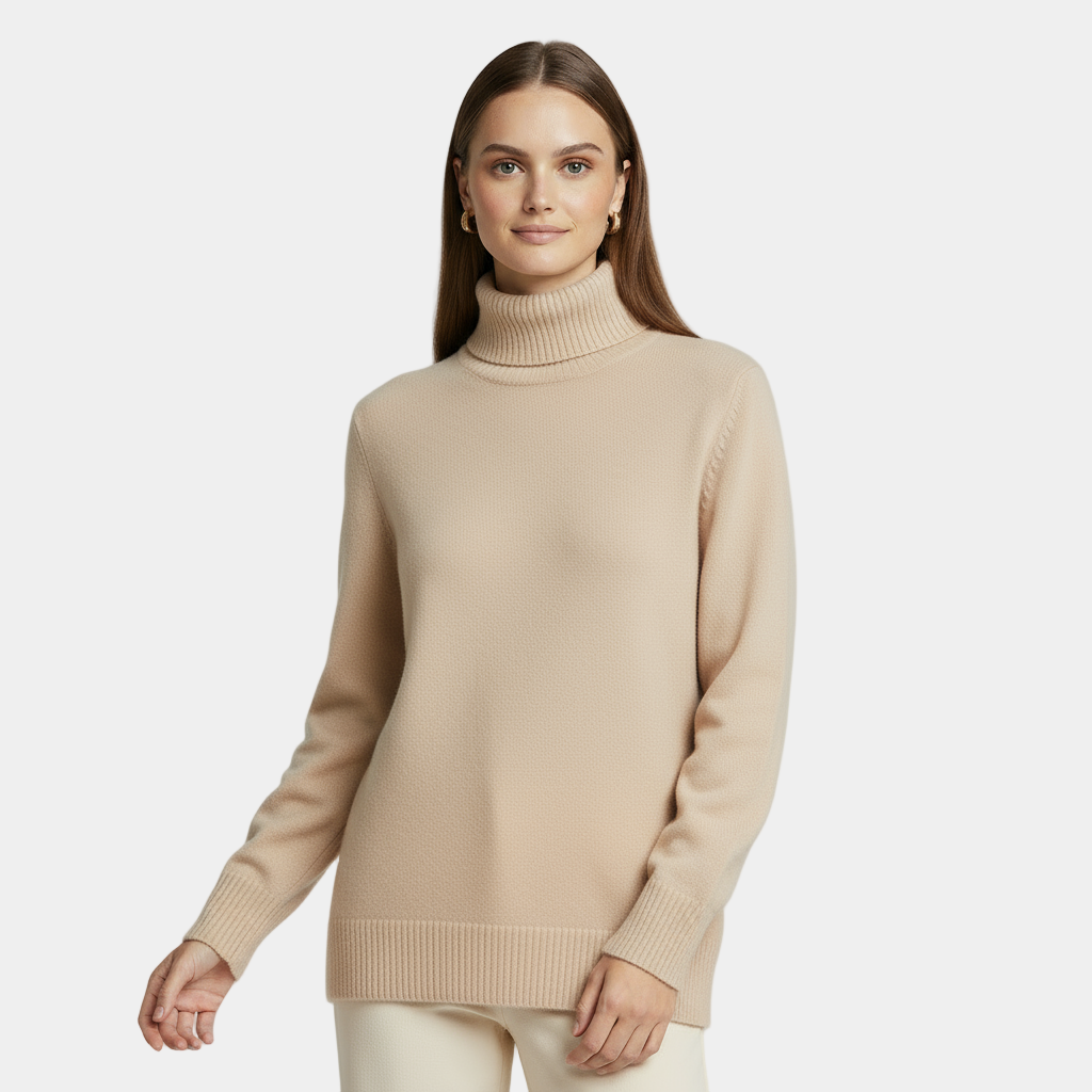 Cashmere Turtleneck Sweater for Women | Classy Design | Warm and Stylish Knitwear for Casual or Office Wear