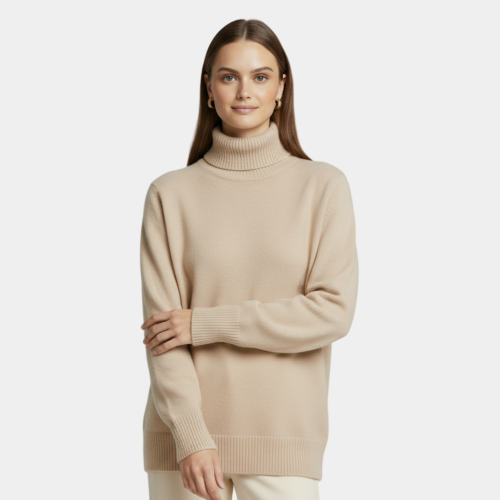 Cashmere Turtleneck Sweater for Women | Classy Design | Warm and Stylish Knitwear for Casual or Office Wear
