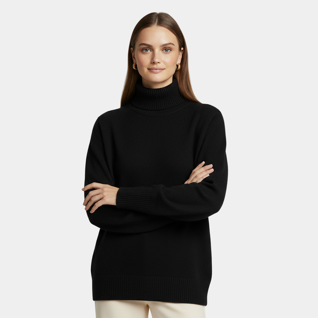 Cashmere Turtleneck Sweater for Women | Classy Design | Warm and Stylish Knitwear for Casual or Office Wear