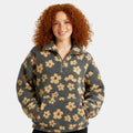 Fleece Half-Zip Pullover for Women – Plush Winter Sweater for Cozy Layering and Outdoor Activities