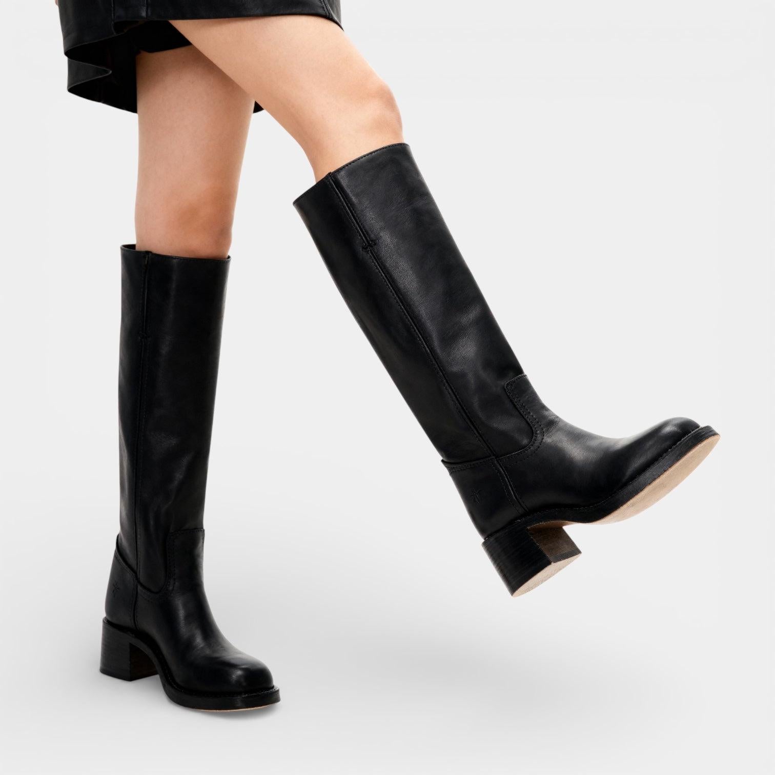 Mid-Calf Leather Boots for Women - Stylish and Durable Footwear for Everyday Wear