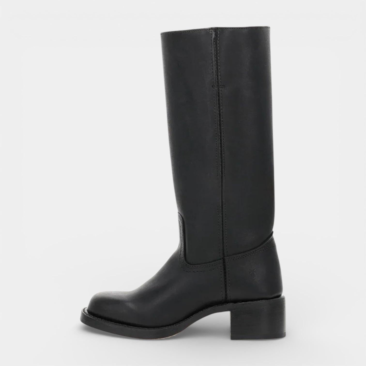 Mid-Calf Leather Boots for Women - Stylish and Durable Footwear for Everyday Wear