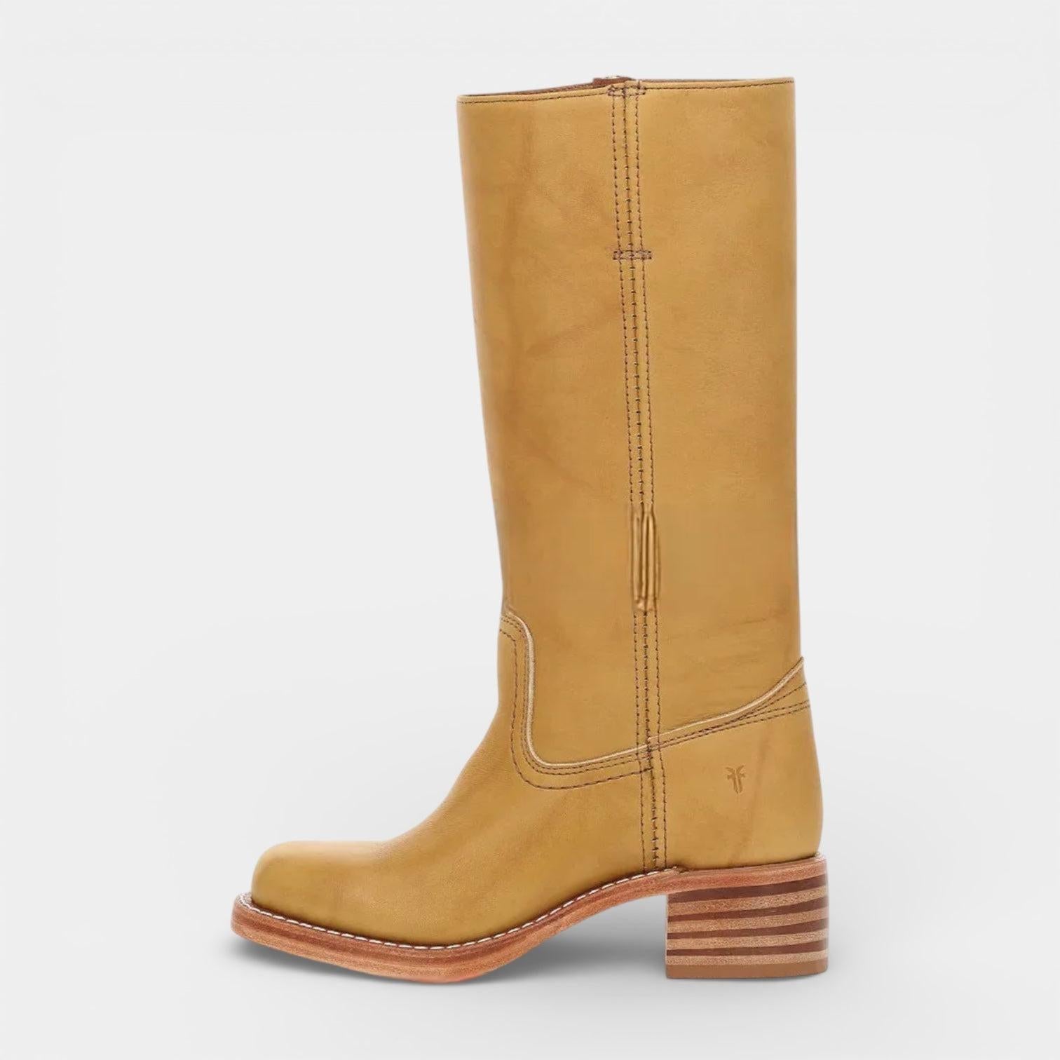 Mid-Calf Leather Boots for Women - Stylish and Durable Footwear for Everyday Wear