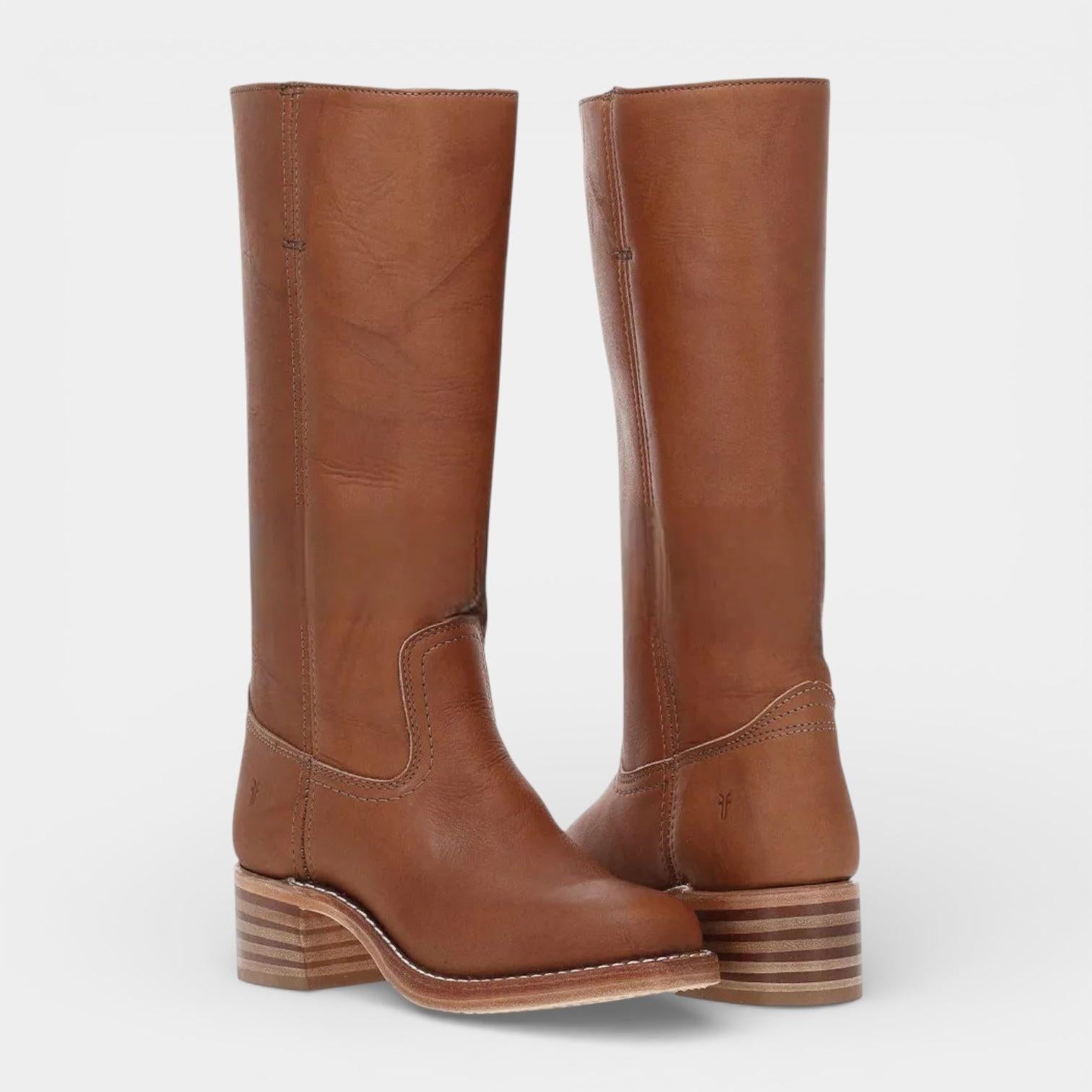 Mid-Calf Leather Boots for Women - Stylish and Durable Footwear for Everyday Wear