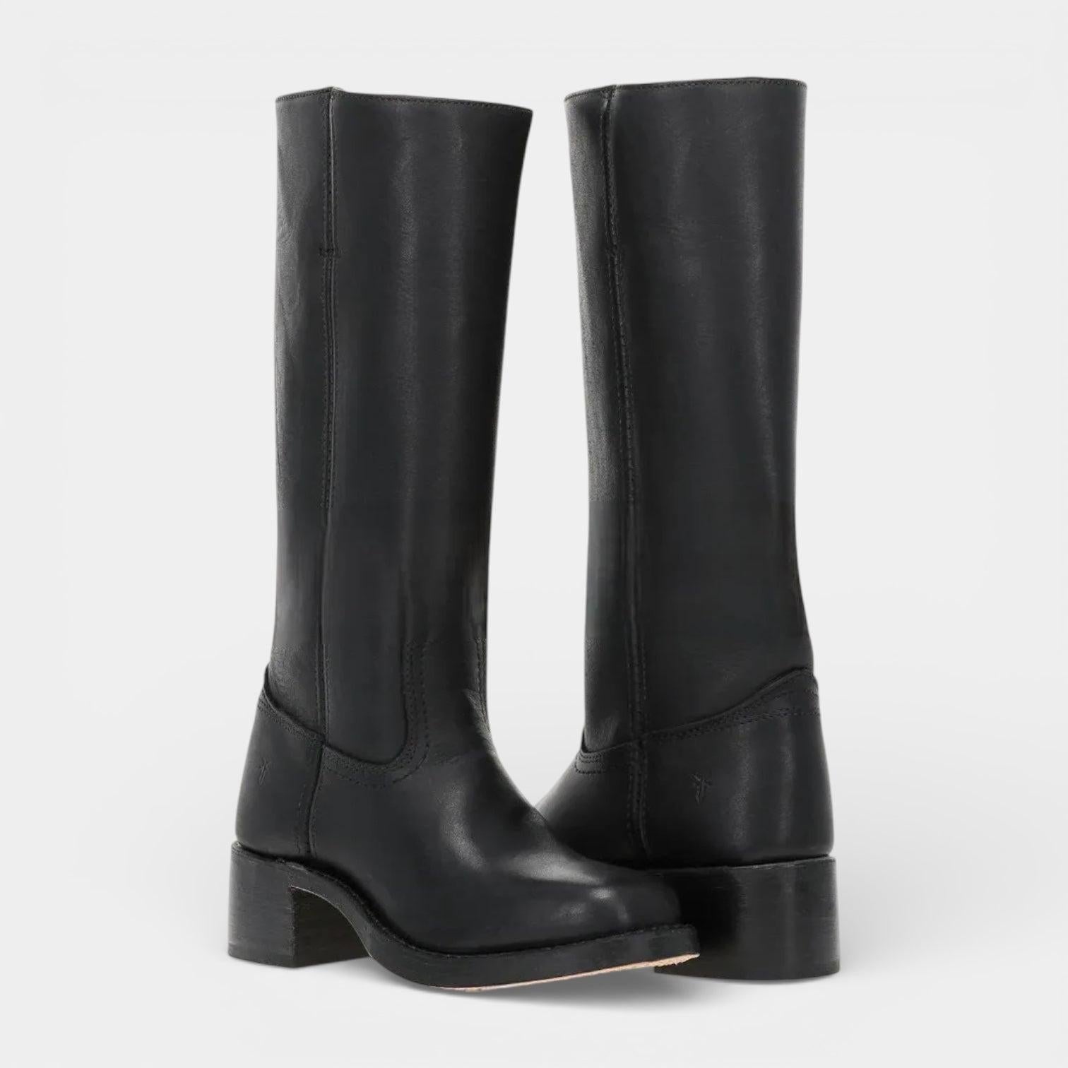 Mid-Calf Leather Boots for Women - Stylish and Durable Footwear for Everyday Wear