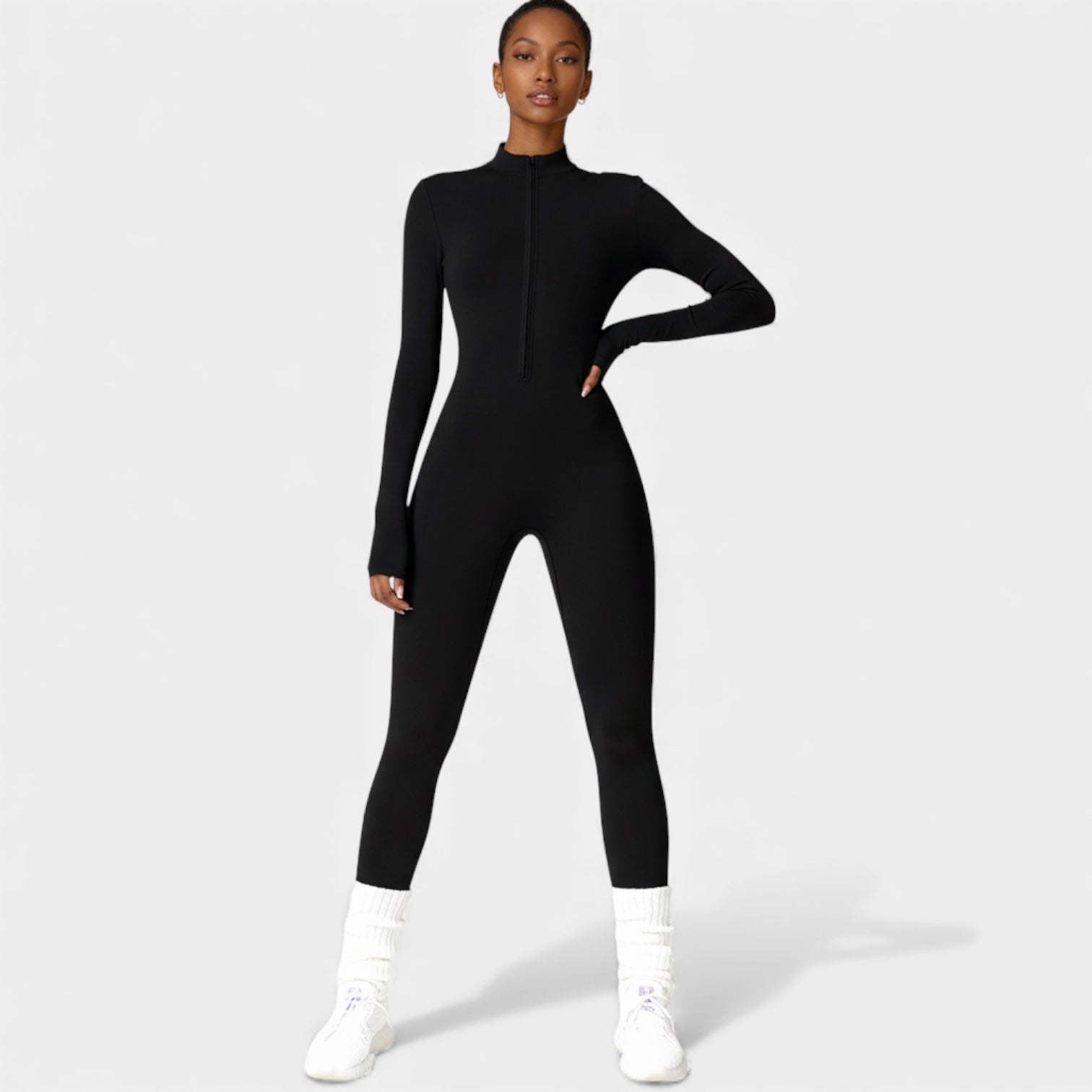 Sculpting Activewear Jumpsuit for Women - Stretchy Fabric, Form-Fitting Design, Ideal for Gym and Casual Wear