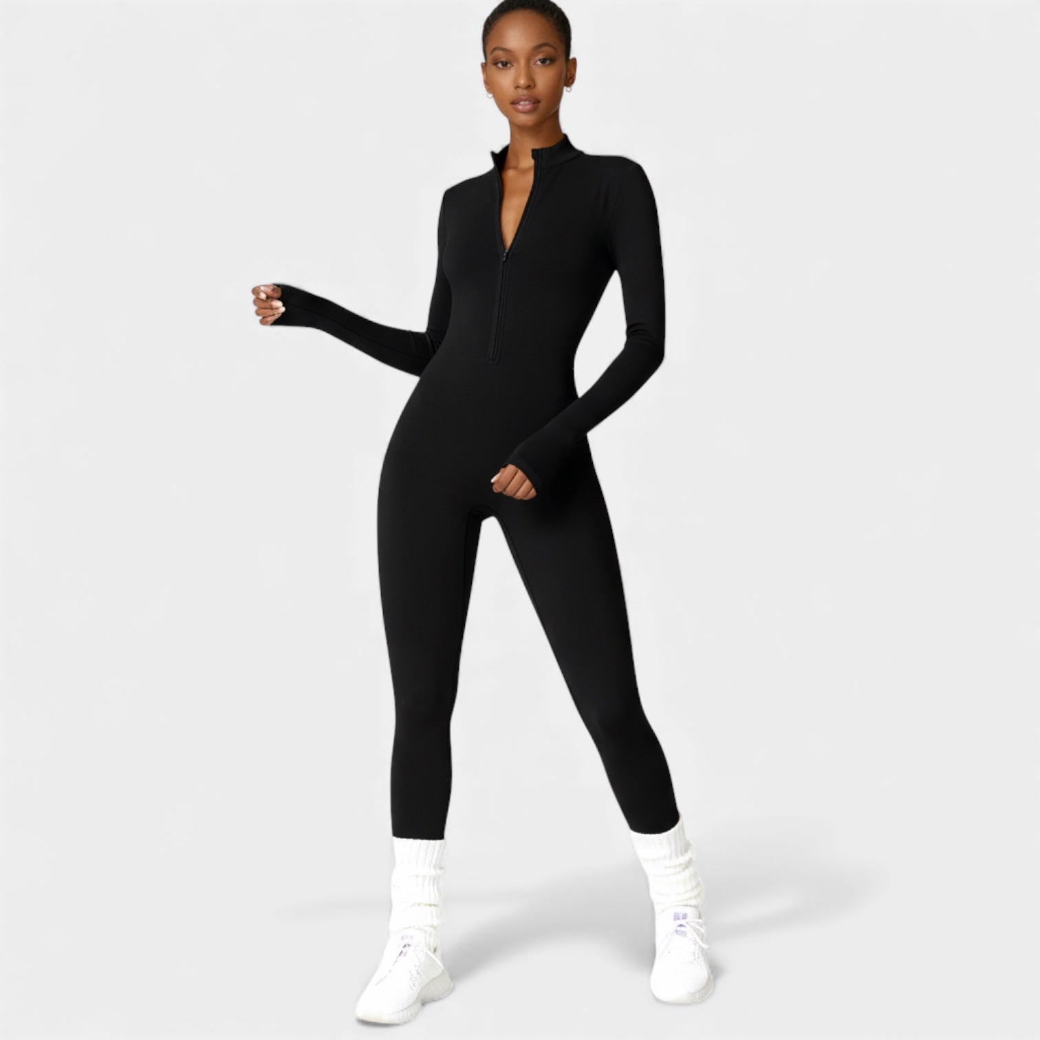 Sculpting Activewear Jumpsuit for Women - Stretchy Fabric, Form-Fitting Design, Ideal for Gym and Casual Wear