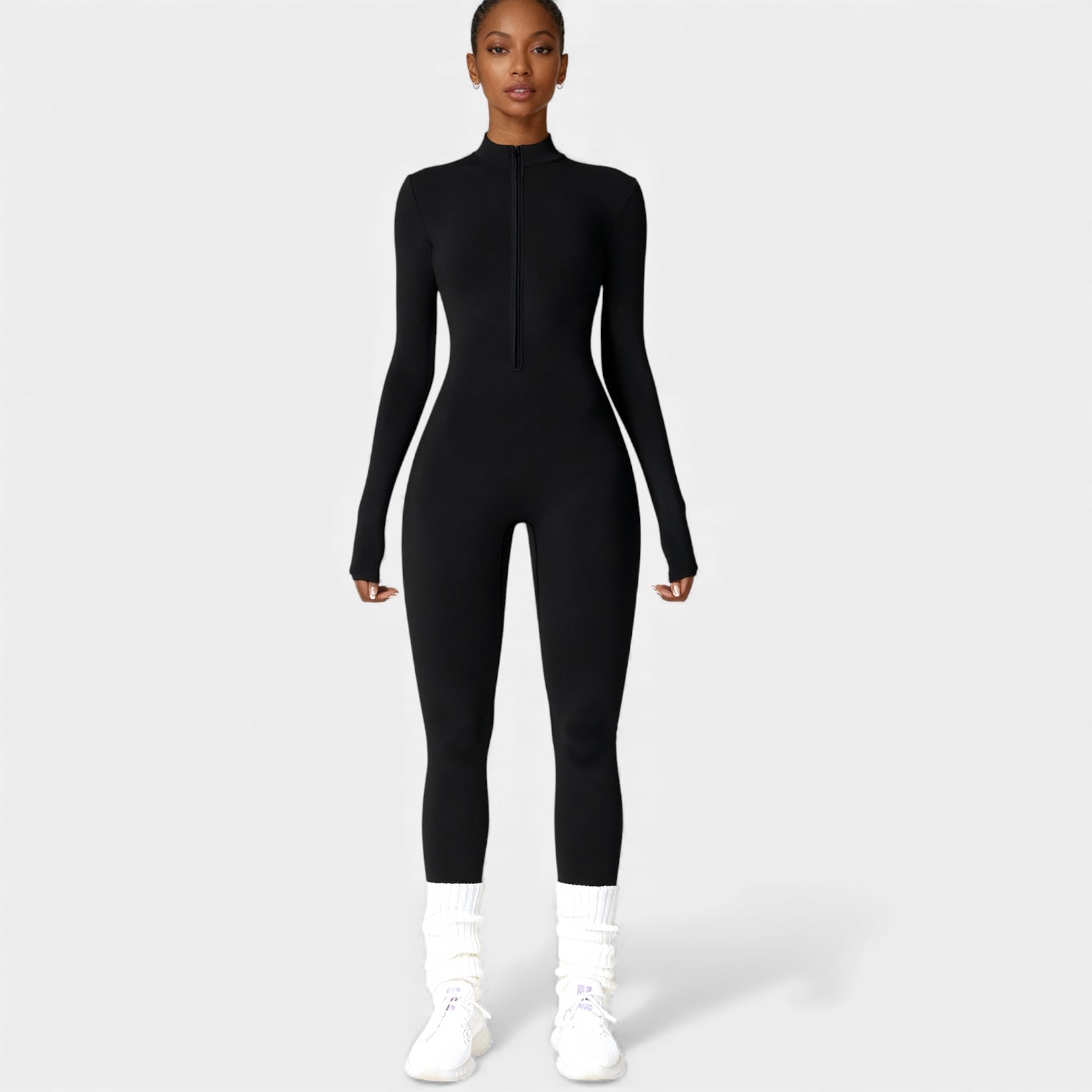 Sculpting Activewear Jumpsuit for Women - Stretchy Fabric, Form-Fitting Design, Ideal for Gym and Casual Wear