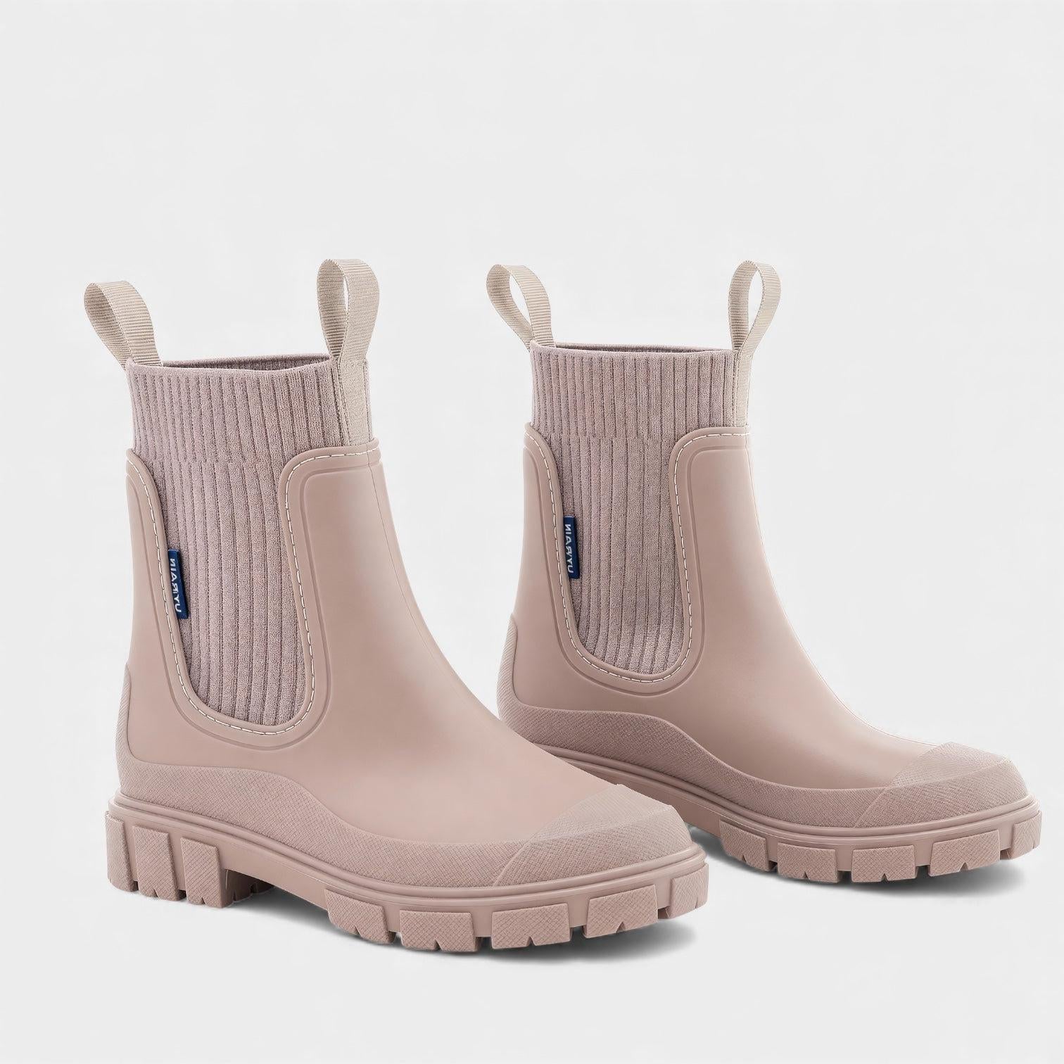 Waterproof Slip-On Chelsea Boots for Women | Durable Material | Stylish Everyday Footwear | Ideal for Rainy Weather
