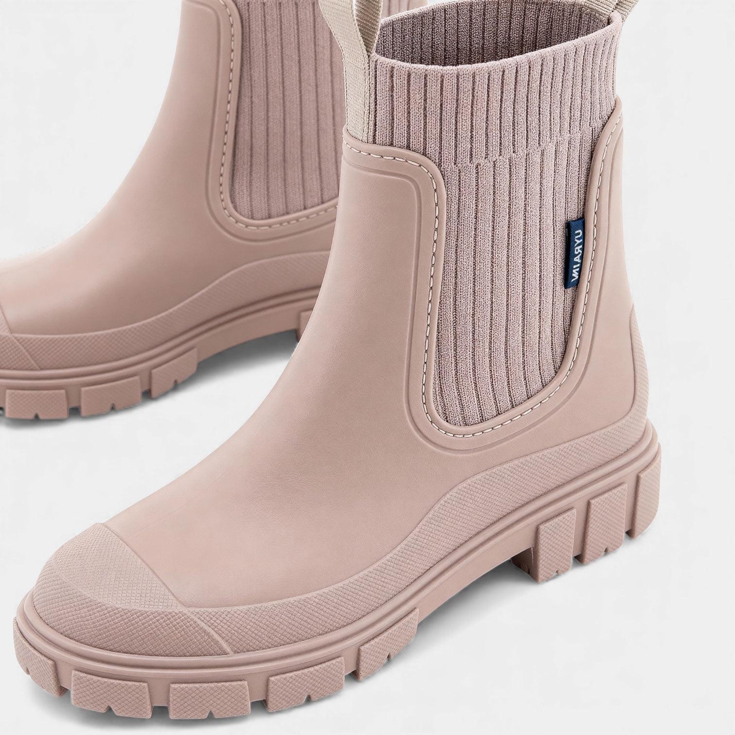 Waterproof Slip-On Chelsea Boots for Women | Durable Material | Stylish Everyday Footwear | Ideal for Rainy Weather