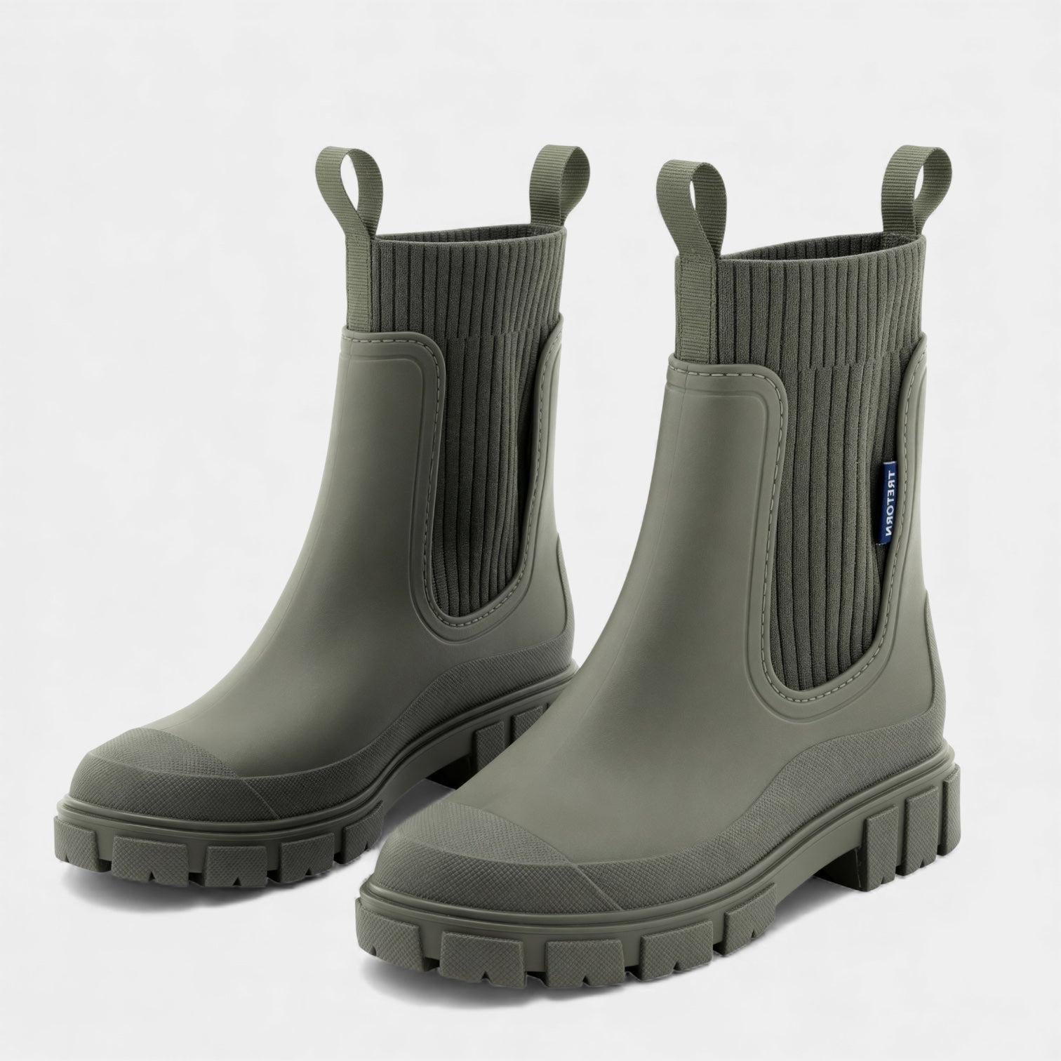 Waterproof Slip-On Chelsea Boots for Women | Durable Material | Stylish Everyday Footwear | Ideal for Rainy Weather
