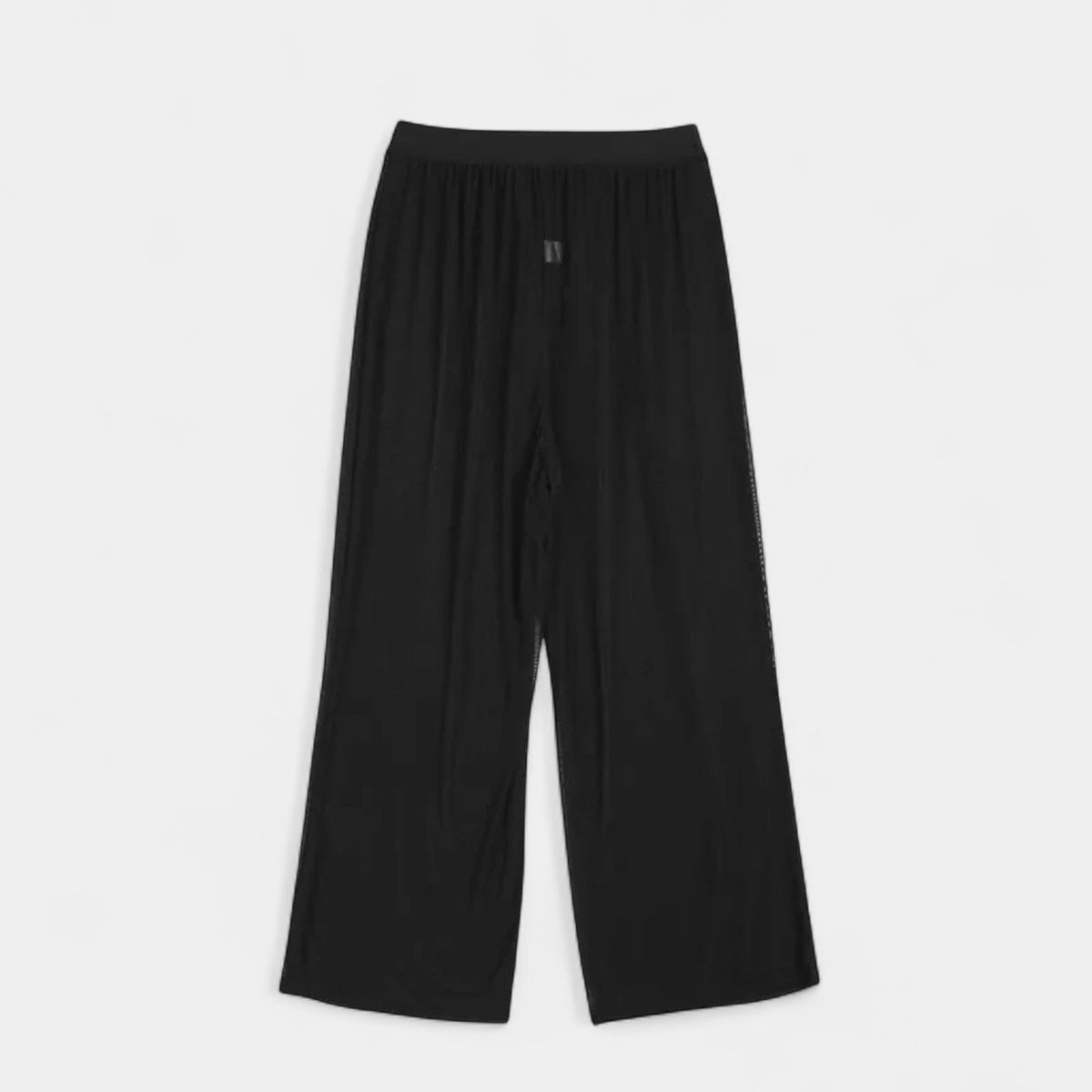 Wide-Leg Mesh Trousers for Women - Lightweight, Breathable Fabric - Casual or Dressy Wear - Perfect for Summer Outfits