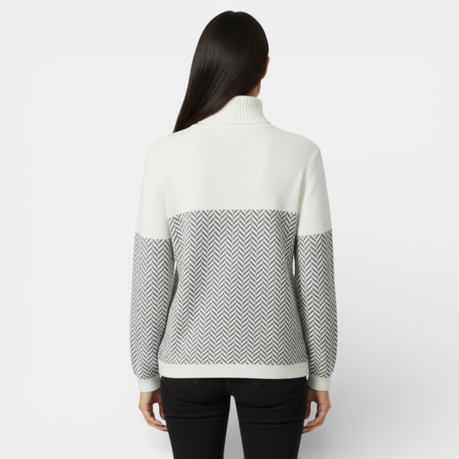 Women's Knit Turtleneck Sweater - Cozy Winter Pullover for Casual Wear - Soft Fabric, Long Sleeve, Available in Multiple Colors