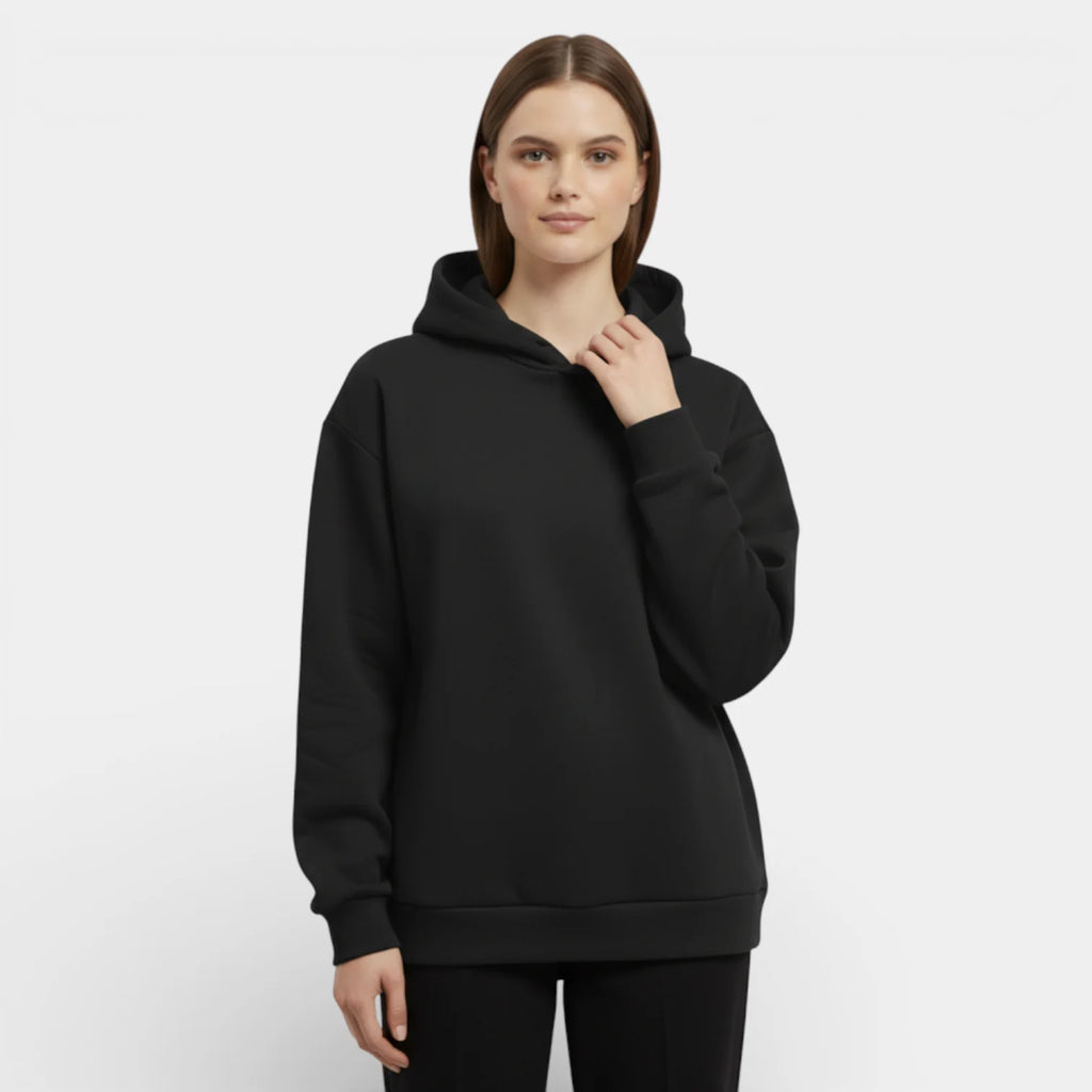 Women's Relaxed Fit Hoodie and Straight-Leg Pants Set - Pullover Style for Casual Wear, Comfortable Fabric