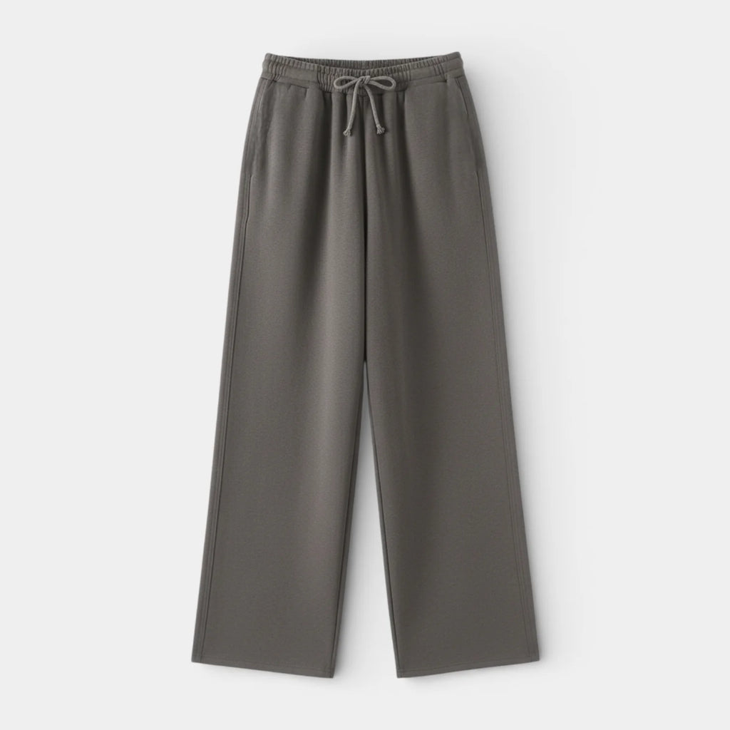 Women's Relaxed Fit Hoodie and Straight-Leg Pants Set - Pullover Style for Casual Wear, Comfortable Fabric