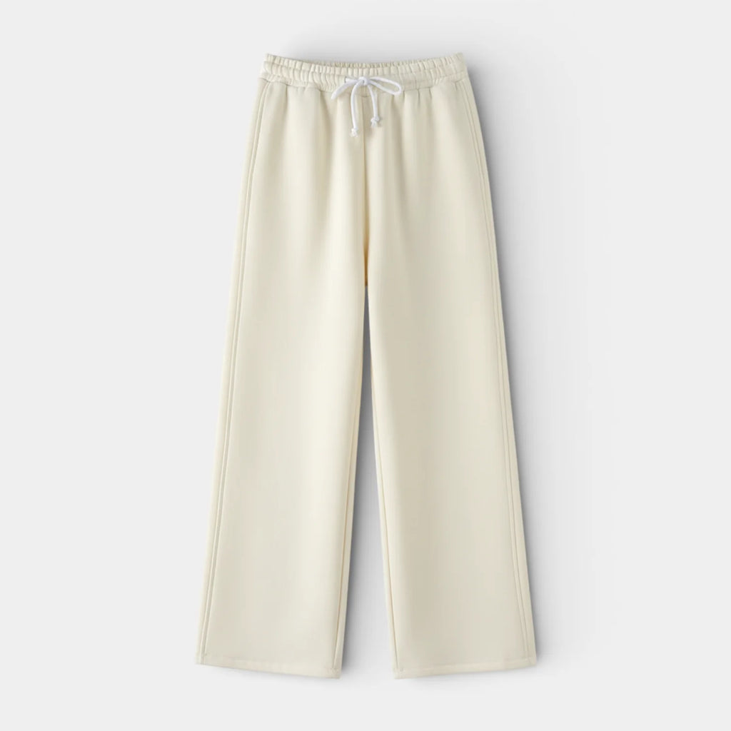 Women's Relaxed Fit Hoodie and Straight-Leg Pants Set - Pullover Style for Casual Wear, Comfortable Fabric