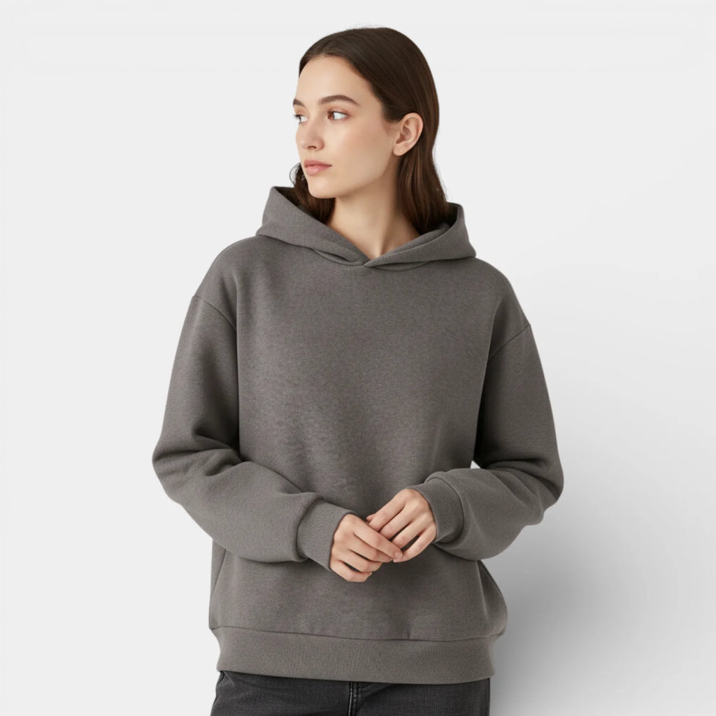 Women's Relaxed Fit Hoodie and Straight-Leg Pants Set - Pullover Style for Casual Wear, Comfortable Fabric