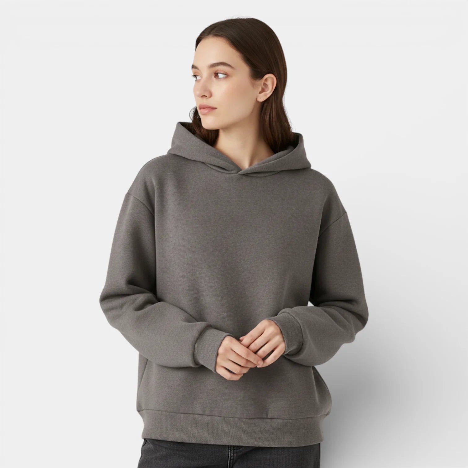 Women's Relaxed Fit Hoodie and Straight-Leg Pants Set - Pullover Style for Casual Wear, Comfortable Fabric