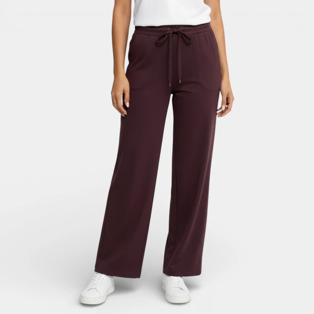 Women's Zip-Up Hoodie and Straight-Leg Pants Set - Relaxed Fit, Comfortable Cotton Blend for Casual Wear