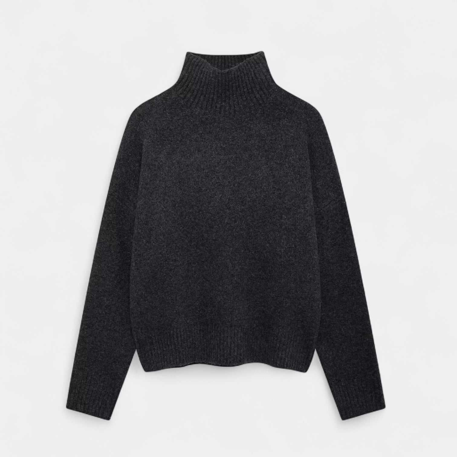 Wool Turtleneck Sweater for Women - Soft Knit, Cozy Design for Casual Wear, Perfect for Layering in Cold Weather