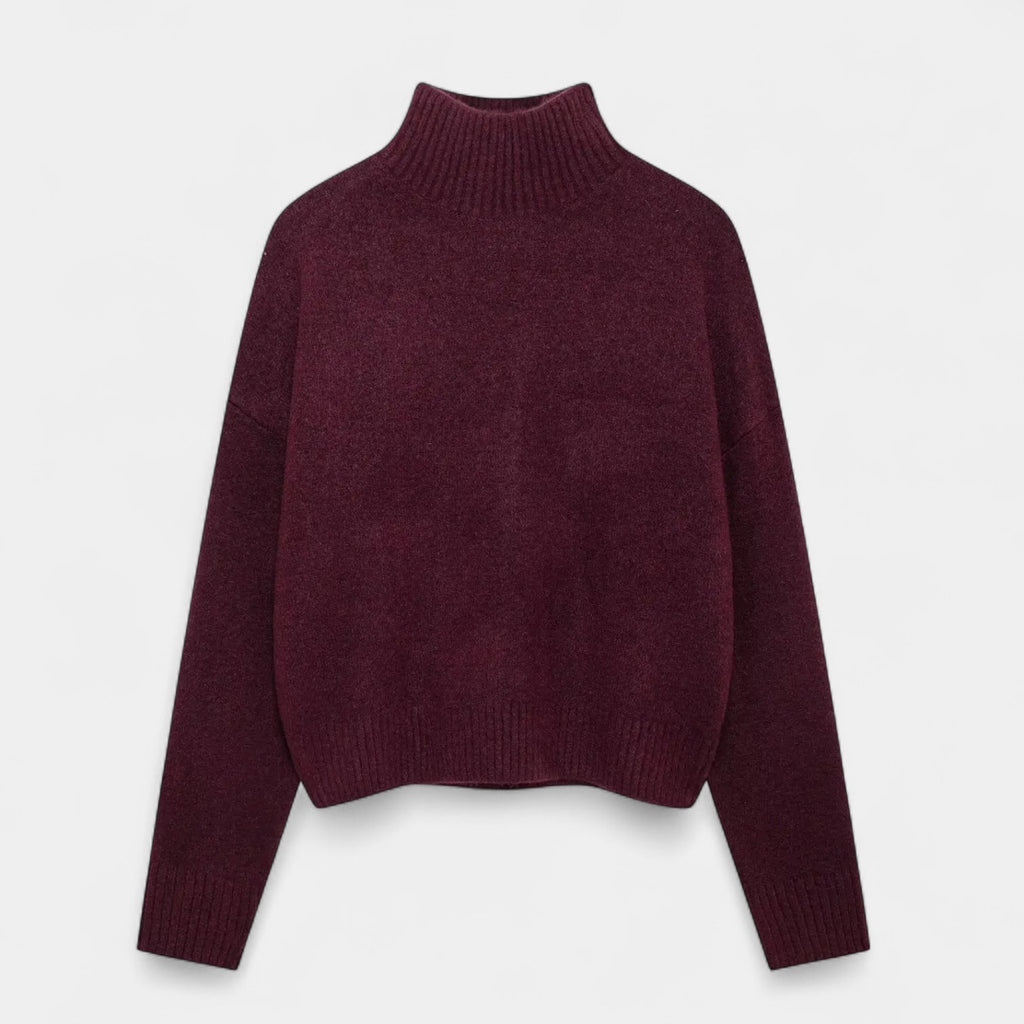 Wool Turtleneck Sweater for Women - Soft Knit, Cozy Design for Casual Wear, Perfect for Layering in Cold Weather
