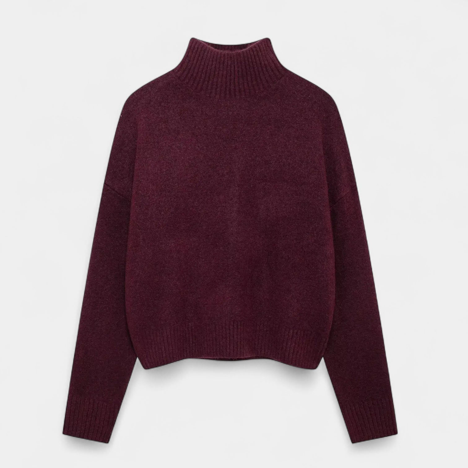 Wool Turtleneck Sweater for Women - Soft Knit, Cozy Design for Casual Wear, Perfect for Layering in Cold Weather