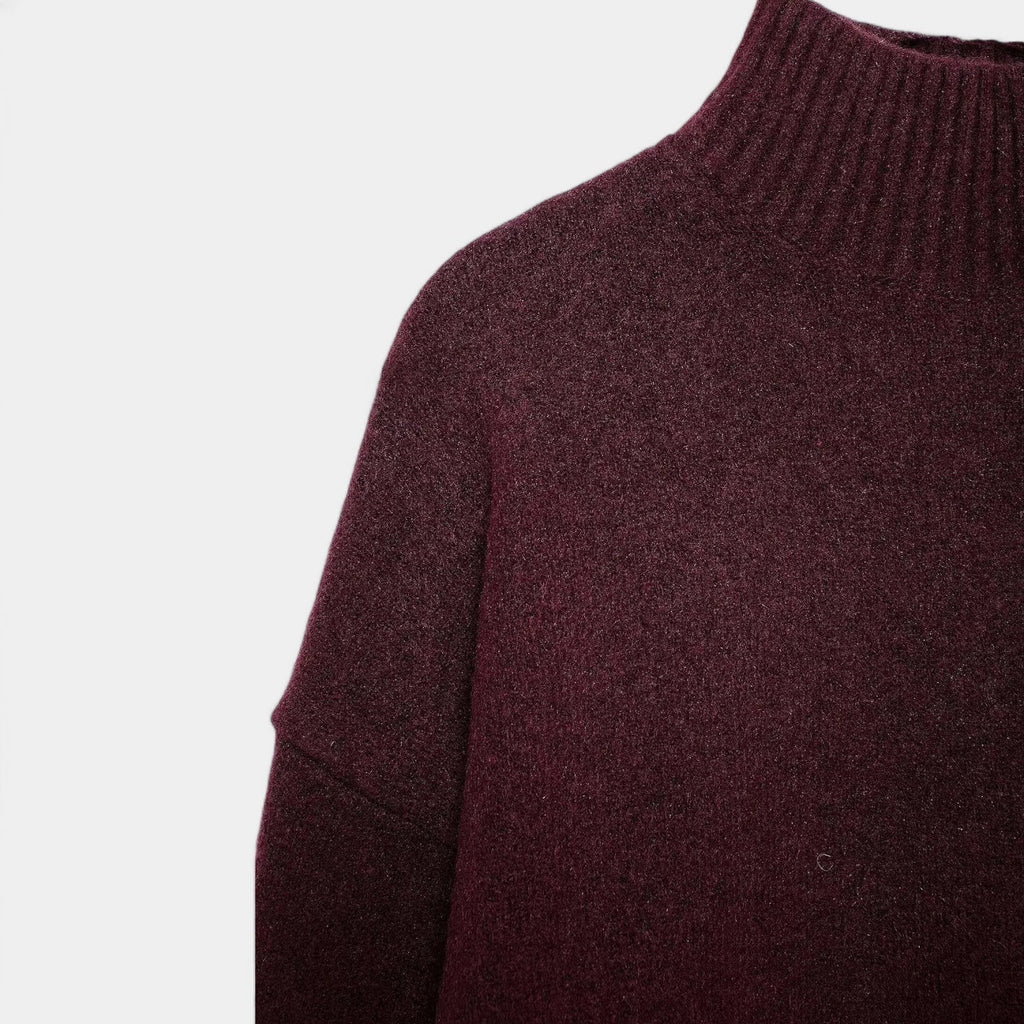Wool Turtleneck Sweater for Women - Soft Knit, Cozy Design for Casual Wear, Perfect for Layering in Cold Weather